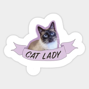 Cat Lady Sticker